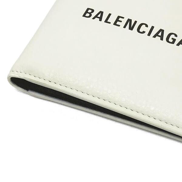 バレンシアガコピー BALENCIAGA  二つ折り財布 小銭入れ無し 485108 DLQHN 9060 ホワイト